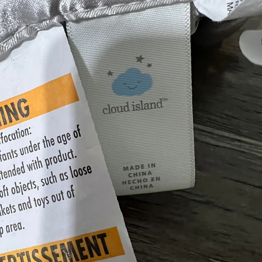 Target Cloud Island Mint Green Elephant Pink Satin Underlay Lovey Plush Toy - Picture 4 of 5